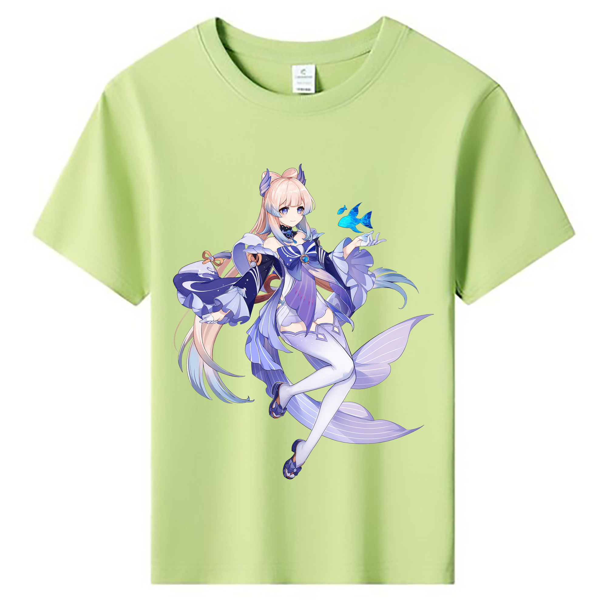 げんし神 珊瑚宮心海 サンゴノミヤ・ココミ genshin Sangonomiya Kokomi 綿100％キッズTシャツ（フロントプリント）